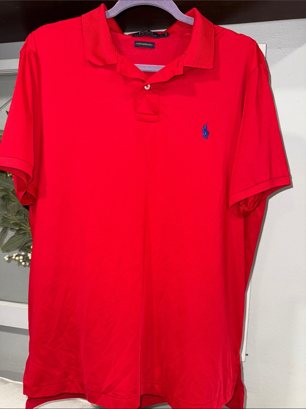 POLO Ralph Lauren size L men’s red polo EUC
